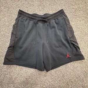 Nike Air Jordan 23 Engineered Shorts Black‎ Crimson Heavyweight Mens XL